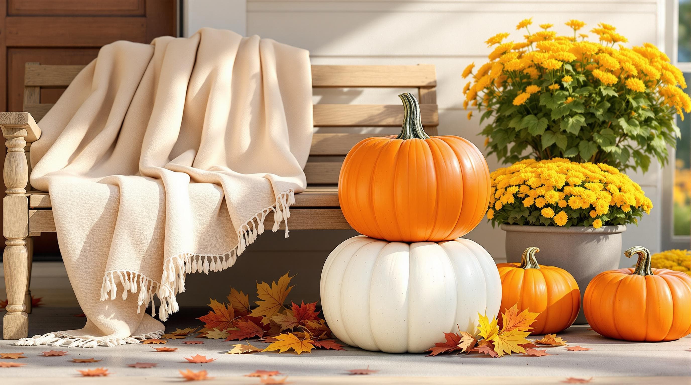 10 Fall Porch Decor Ideas with Pumpkins