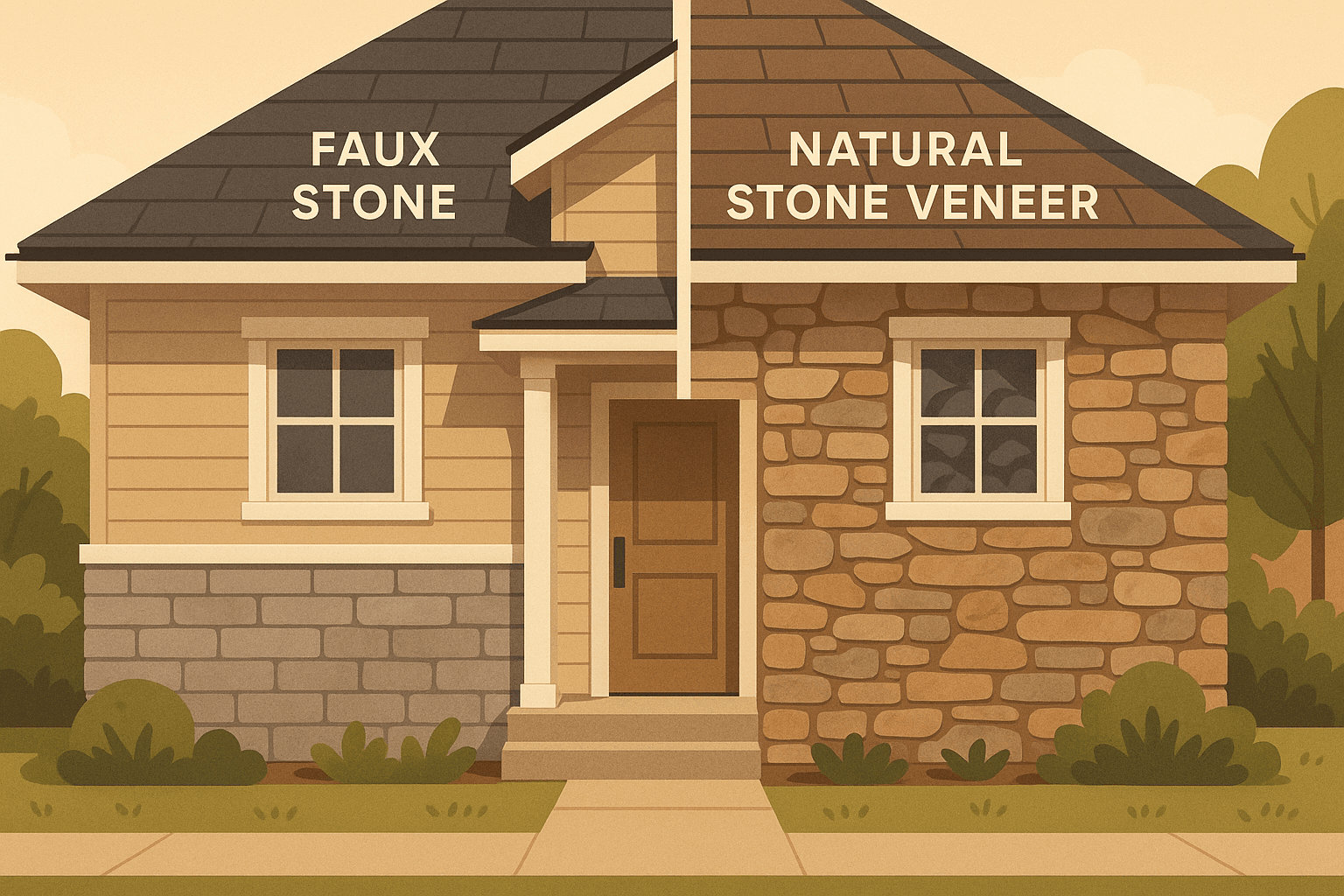 How Faux Stone Compares to Natural Stone Veneer