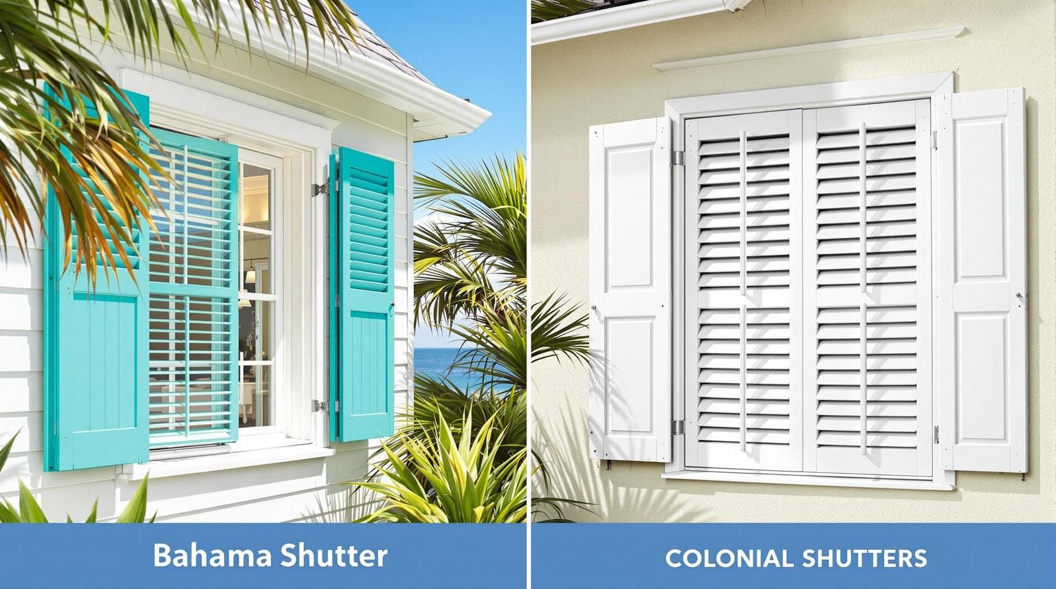 Bahama vs. Colonial Shutters: Style Comparison