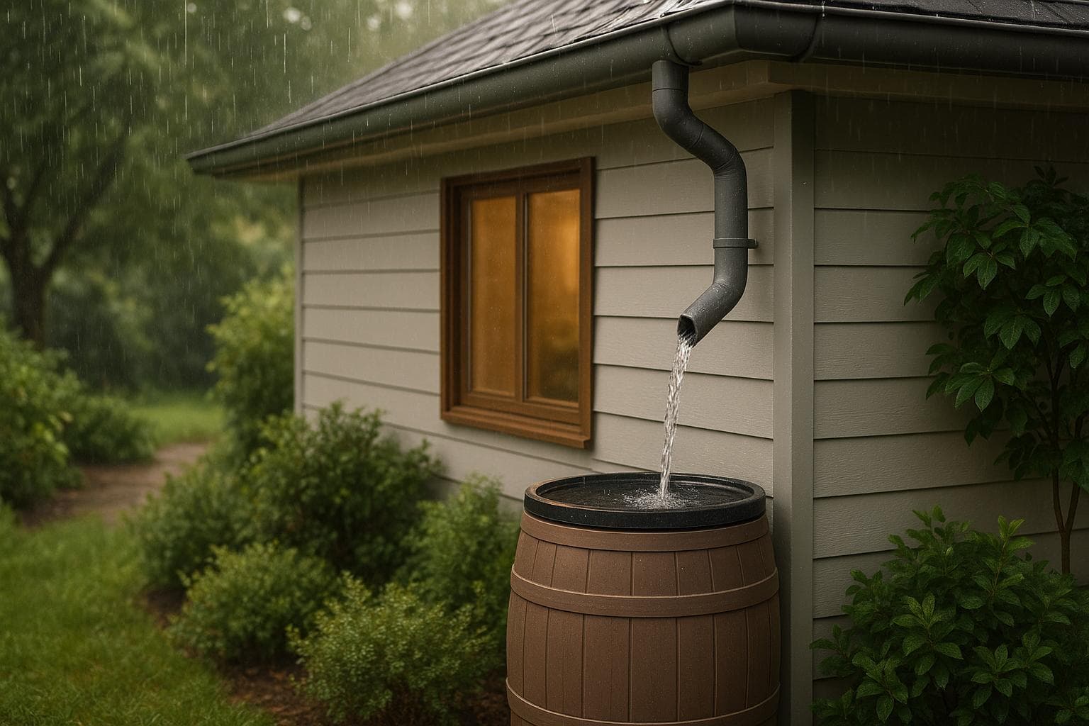 Seamless Gutters and Water Conservation